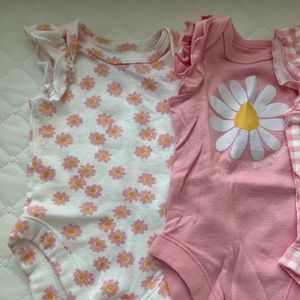 4 baby girl pink onsie